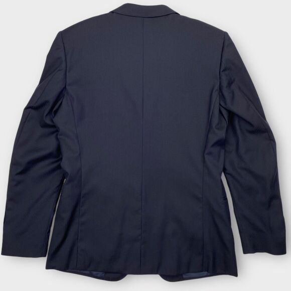 $1107 Z Zegna Blazer Mens 42R Drop 8 Slim Fit Wool 3 Button Jacket Micro Striped - Picture 9 of 15